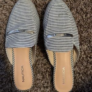 Nautica Pinstripe Mules